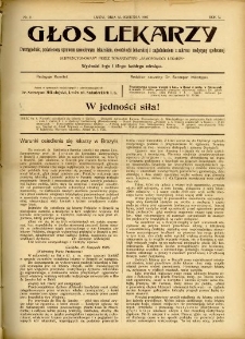 Głos Lekarzy 1907 R.5 nr 8