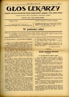 Głos Lekarzy 1907 R.5 nr 14