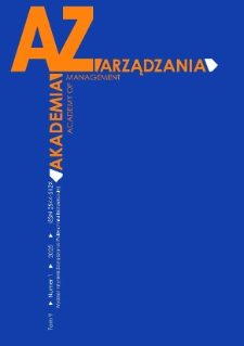 Akademia Zarządzania. Vol. 9, iss. 1