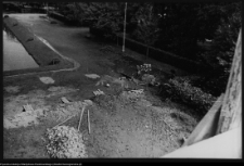 Białystok, budowa Pomnika Wdzięczności Armii Radzieckiej w Parku Planty