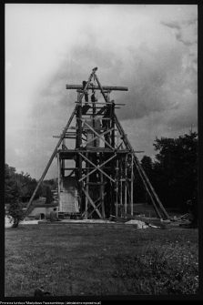 Białystok, budowa Pomnika Wdzięczności Armii Radzieckiej w Parku Planty