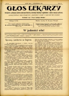 Głos Lekarzy 1908 R.6 nr 19