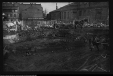 Białystok, roboty budowlane przy Rynku Kościuszki