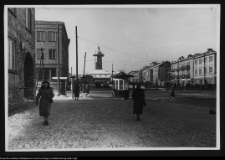 Białystok, odbudowa śr&oacute;dmieścia. Rynek Kościuszki