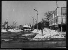 Białystok, skrzyżowanie ul. Pałacowej z Al. 1 Maja (obecnie Piłsudskiego)