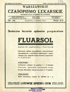 Warszawskie Czasopismo Lekarskie 1938 R.15 nr 46