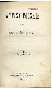 Wypisy polskie : część średnia : (dla klasy II-ej i III-ej)