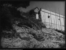 Wigry, mury oporowe od strony południowej