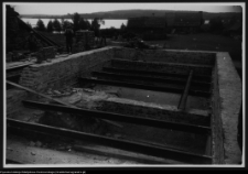 Wigry, prace konserwatorskie przy murach oporowych zespołu kamedulskiego