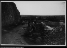 Wigry, prace konserwatorskie przy murach oporowych zespołu kamedulskiego