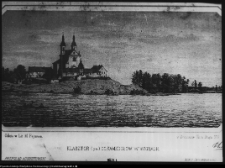 Fotokopia litografii zespołu pokamedulskiego w Wigrach z około 1860 r.