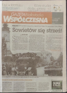 Gazeta Wsp&oacute;łczesna 2009, nr 182