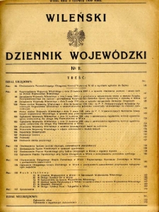 Wileński Dziennik Wojew&oacute;dzki 1930.06.03 nr 11