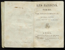 Les jardins : po&euml;me