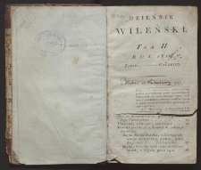 Dziennik Wileński 1815 Tom II. Lipiec-Grudzień