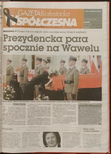 Gazeta Współczesna 2010, nr 72