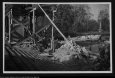 Białystok, budowa Pomnika Wdzięczności Armii Radzieckiej w Parku Planty