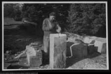 Białystok, budowa Pomnika Wdzięczności Armii Radzieckiej w Parku Planty