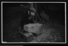 Białystok, budowa Pomnika Wdzięczności Armii Radzieckiej w Parku Planty