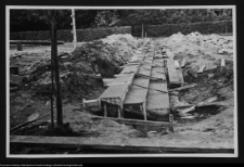 Białystok, budowa Pomnika Wdzięczności Armii Radzieckiej w Parku Planty