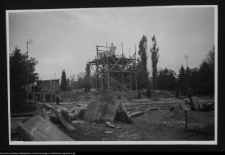 Białystok, budowa Pomnika Wdzięczności Armii Radzieckiej w Parku Planty