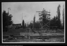 Białystok, budowa Pomnika Wdzięczności Armii Radzieckiej w Parku Planty