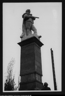 Białystok, budowa Pomnika Wdzięczności Armii Radzieckiej w Parku Planty