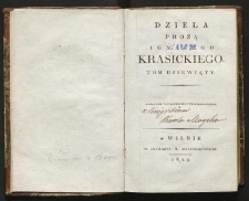 Dzieła prozą Ignacego Krasickiego. T. 9