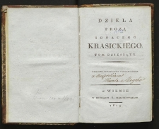 Dzieła prozą Ignacego Krasickiego. T. 10