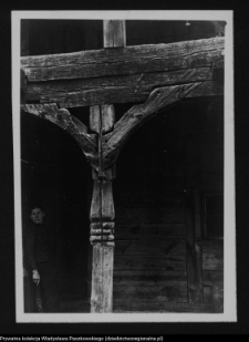 Kalinówka Kościelna, fragment podcienia lamusa