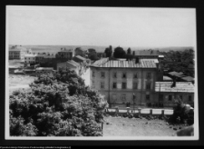 Łomża, widok z wieży katedry na ul. Giełczyńską