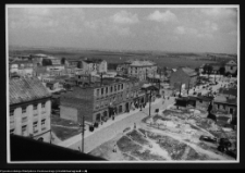 Łomża, widok z wieży katedry na północną część miasta