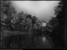 Ciechanowiec, widok na ogr&oacute;d i pałac