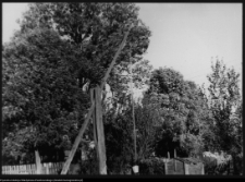 Jasionowo, studnia z obudową sarkofagową we wnętrzu kamienie