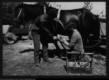 Sejny, kowal przy pracy