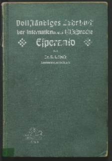 Vollstäendiges Lehrbuch der internationalen Hilfssprache Esperanto