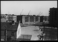 Białystok, widok z kościoła Św. Rocha na Al. 1 Maja (obecnie Piłsudskiego)