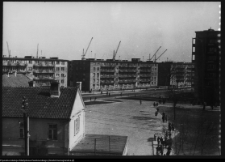 Białystok, widok z kościoła Św. Rocha na Al. 1 Maja (obecnie Piłsudskiego)