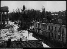 Białystok, Brama Wielka pałacu Branickich i ruiny hotelu Ritz